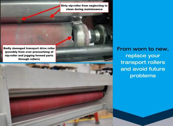 Trouble Shooting: Transport Rollers on GN Thermoforming Equipment